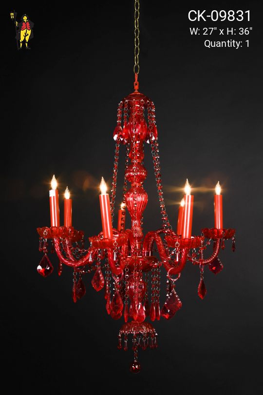 Red Crystal Chandelier