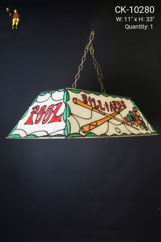Fluorescent Pool Table Hanging Fixture