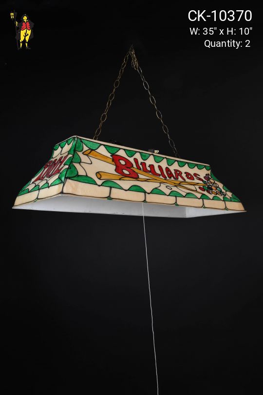 "Billiards" Pool Table Hanging Fixture