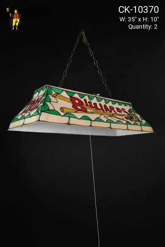 "Billiards" Pool Table Hanging Fixture