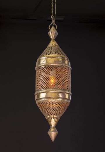 Pierced Brass Moorish Lantern