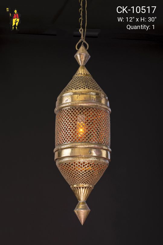 Pierced Brass Moorish Lantern