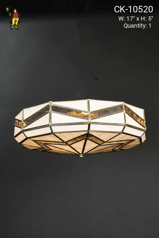 Art Glass Flush Mount Fixture