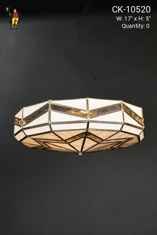 Art Glass Flush Mount Fixture