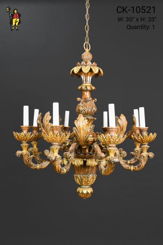 Eight Light Gothic Chandelier
