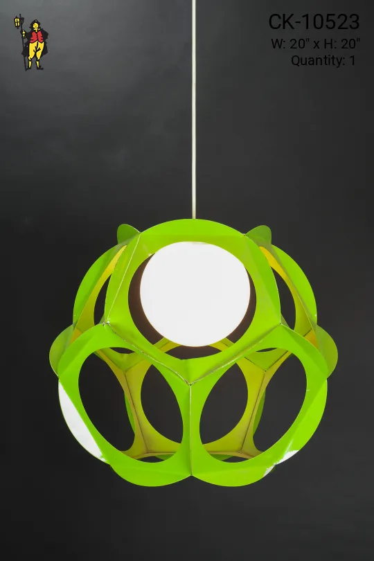 Mid Century Modern Green Pendant