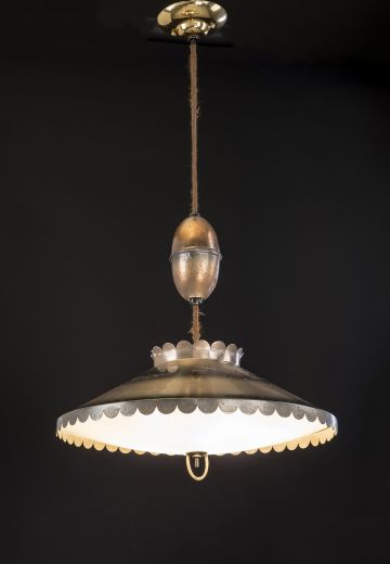 Mid-Century Pull-Down Kitchen Pendant