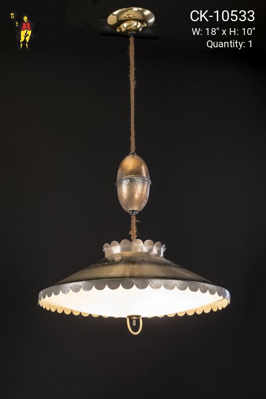 Mid-Century Pull-Down Kitchen Pendant