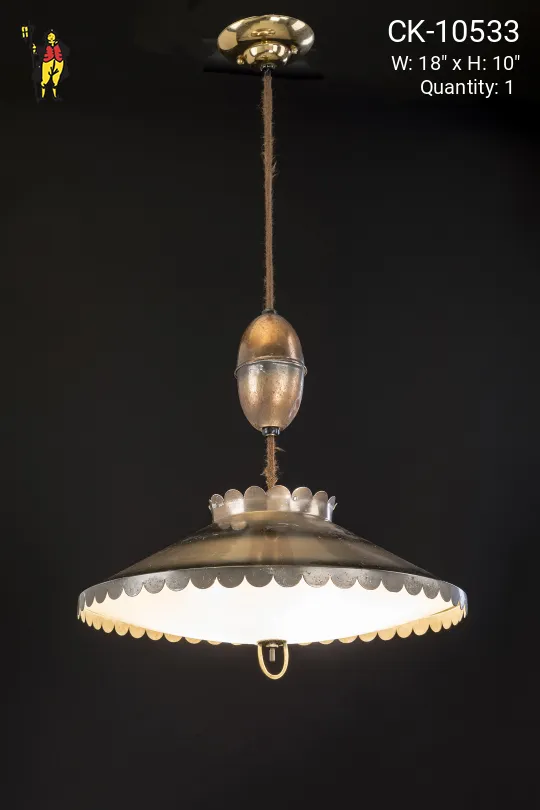 Mid-Century Pull-Down Kitchen Pendant