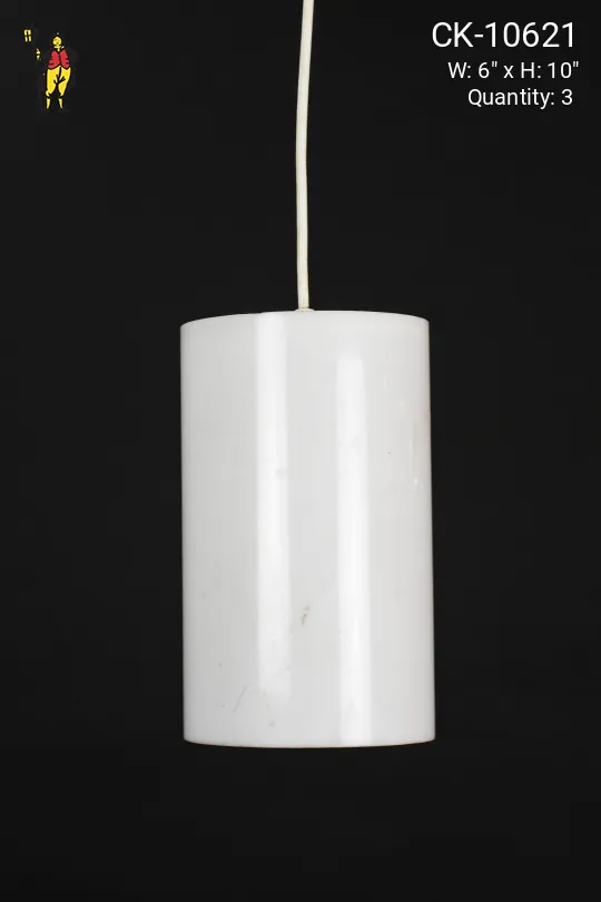 White Plastic Can Pendant