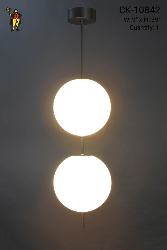 LED Two Globe Pendant