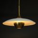 Brass & Off White Reflector Pendant #0