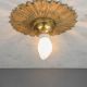 Art Deco Brass Flush Mount Fixture #0
