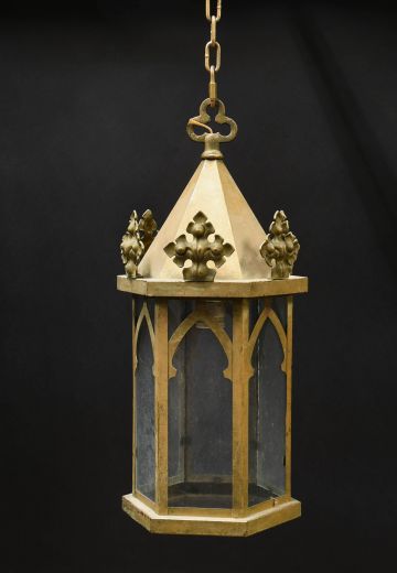 Brass Gothic Hanging Lantern