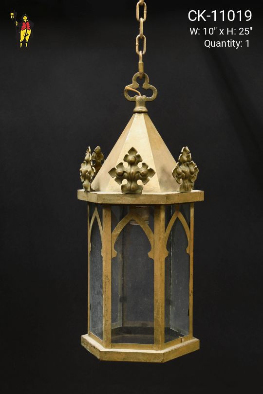 Brass Gothic Hanging Lantern