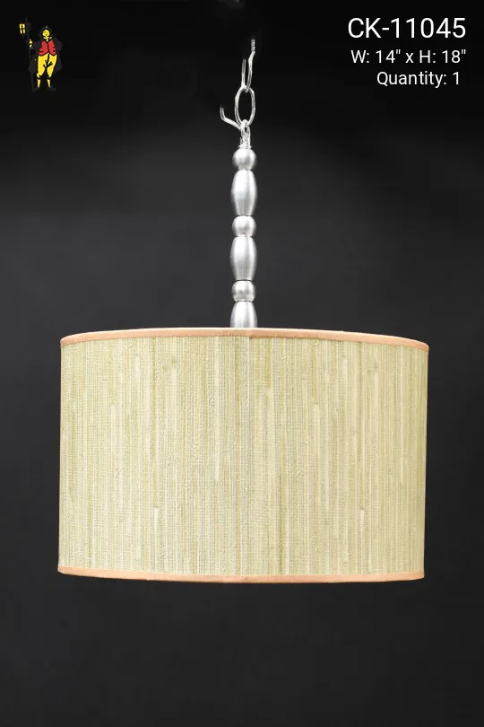 Green & Beige Shaded Hanging Pendant