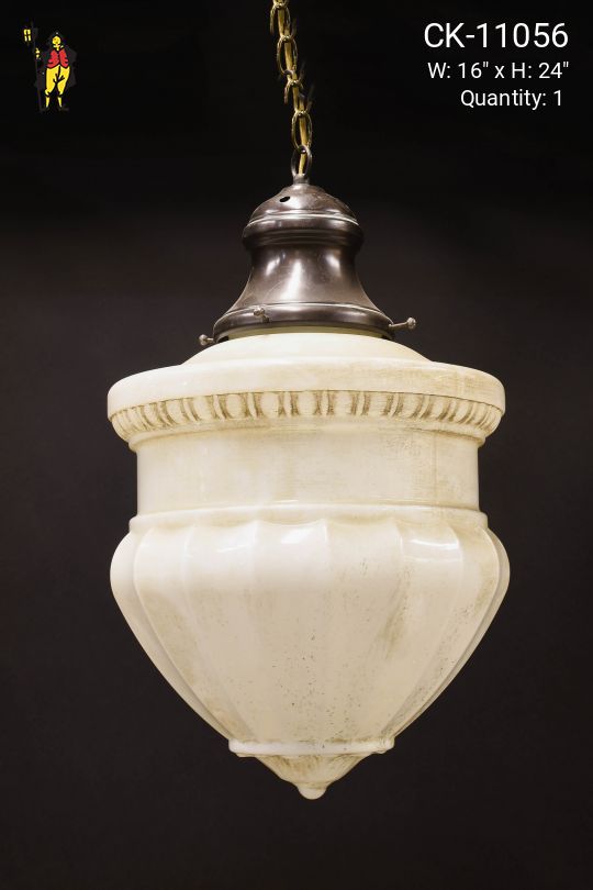 Distressed Oversize Hanging Globe Pendant