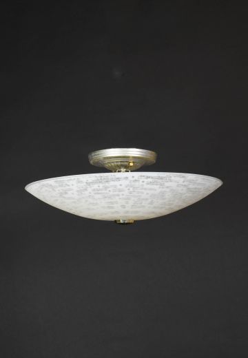 Glass Bowl Flush Mount Fixture