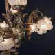 Brass Art Nouveau Chandelier #1