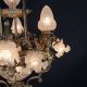 Brass Art Nouveau Chandelier #3