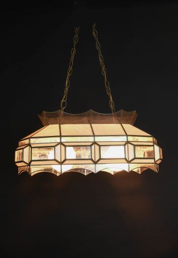 26" Hanging Two Light Glass Hanging Fixture