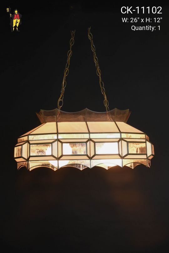 26" Hanging Two Light Glass Hanging Fixture