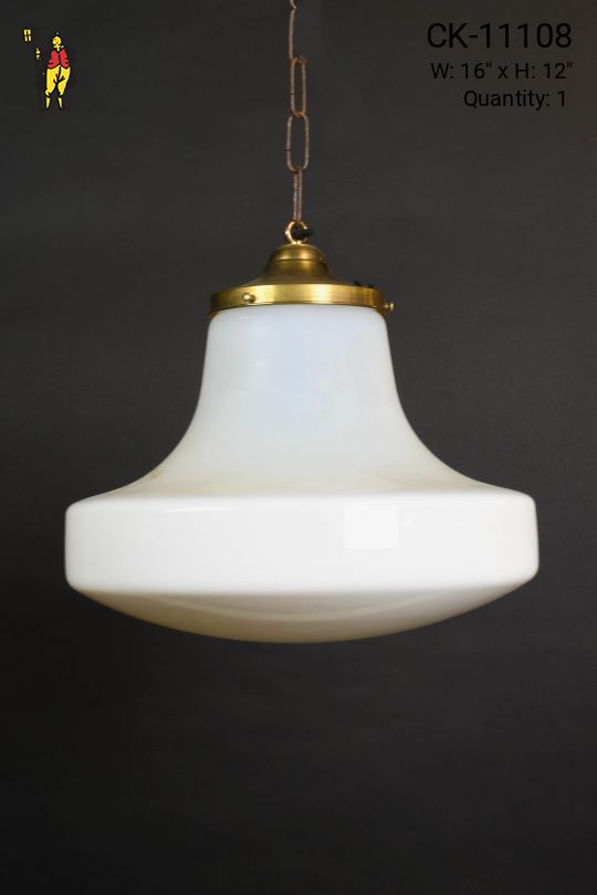 16" Glass Globe Pendant