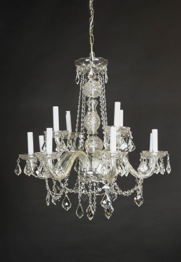Crystal Twelve Light Chandelier
