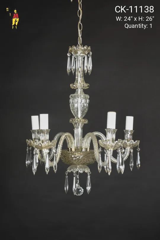 Crystal Five Light Chandelier