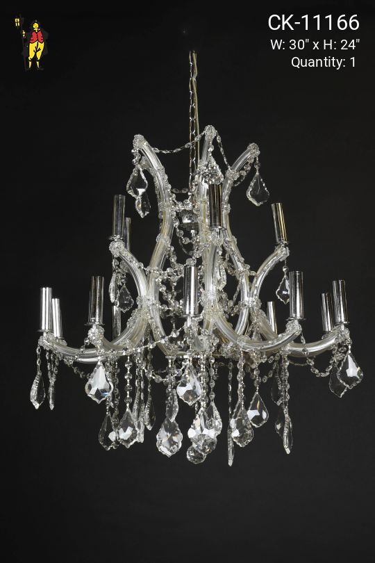 Fifteen Light Crystal Chandelier