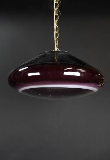 Modern Purple Glass Hanging Pendant