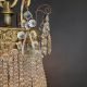 Twelve Candle Crystal Basket Chandelier #1