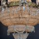 Twelve Candle Crystal Basket Chandelier #5