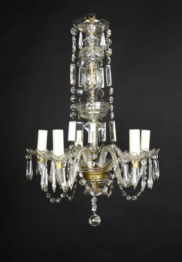Small Crystal Five Light Chandelier