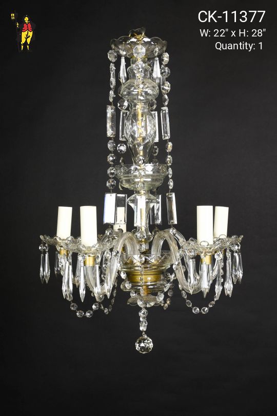 Small Crystal Five Light Chandelier