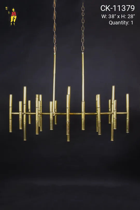 Brass "Bamboo" Hanging Fixture