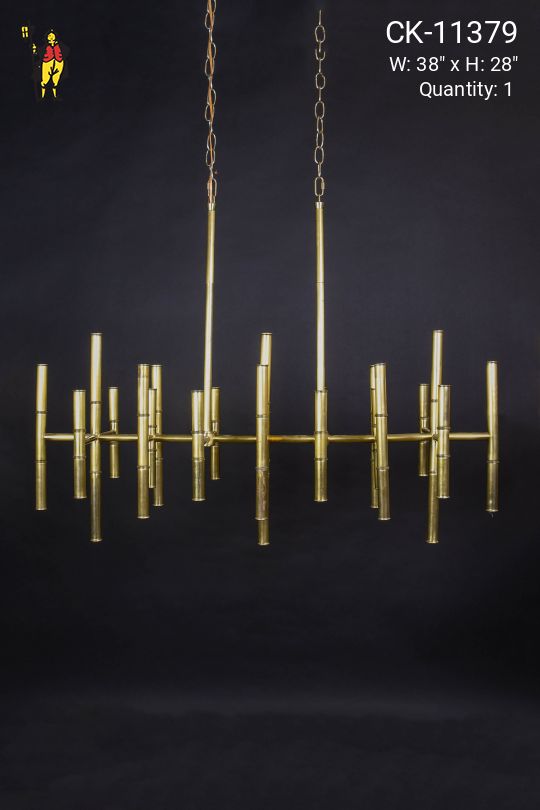 Brass "Bamboo" Hanging Fixture