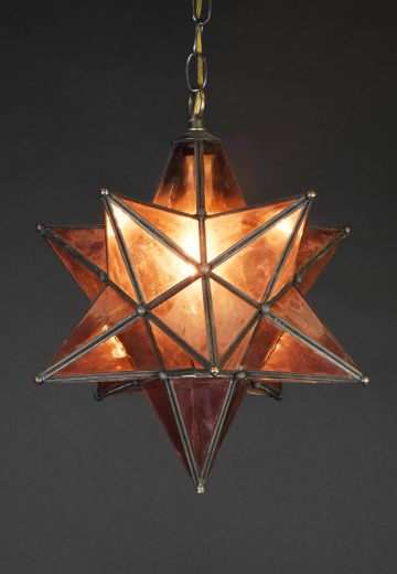 Glass Star Haning Pendant
