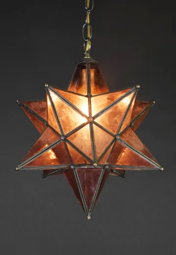 Glass Star Hanging Pendant