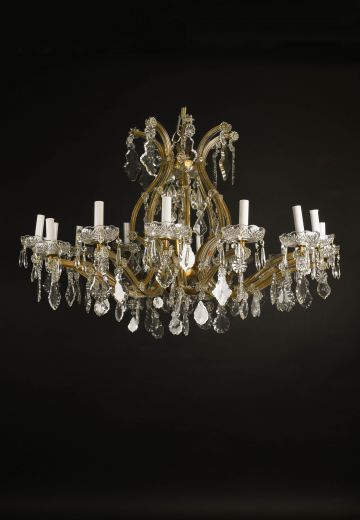 Sixteen Light Crystal Chandelier