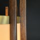 Wooden Mid Century Lanterns w/Multicolor Glass Stones #3