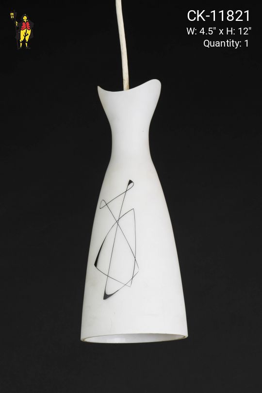 White Glass Modern Pendant