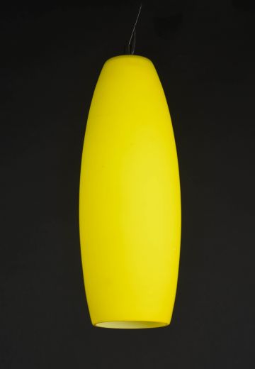 Contemporary Yellow Glass Hanging Pendant (Smaller)