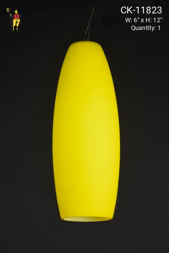 Contemporary Yellow Glass Hanging Pendant (Smaller)