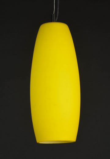 Contemporary Yellow Glass Hanging Pendant (Larger)