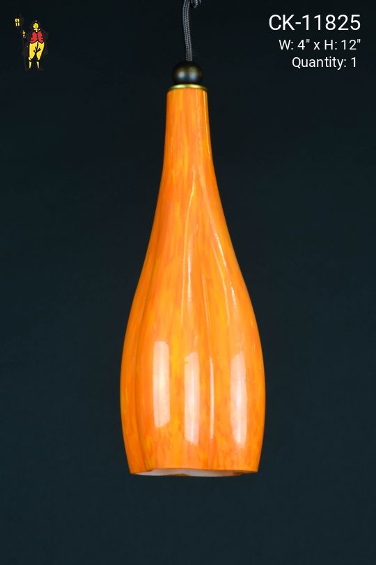 Orange Glass Hanging Pendant