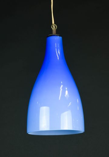 Blue Glass Hanging Pendant