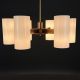 Brass Mid Century Twelve Light Chandelier #1