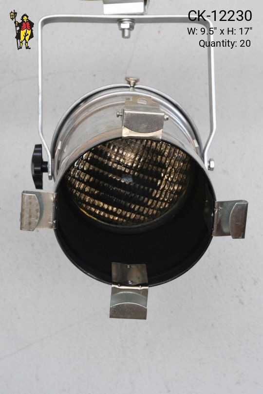 Polished Nickel Theatrical Light