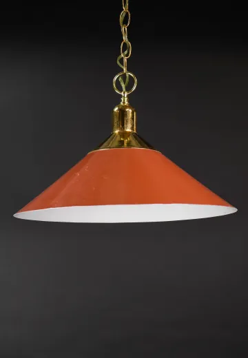 Red Reflector Cone Pendant